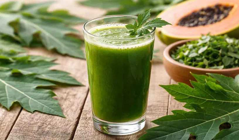 Can papaya leaf juice reduce dengue? Doctor's advice is mandatory