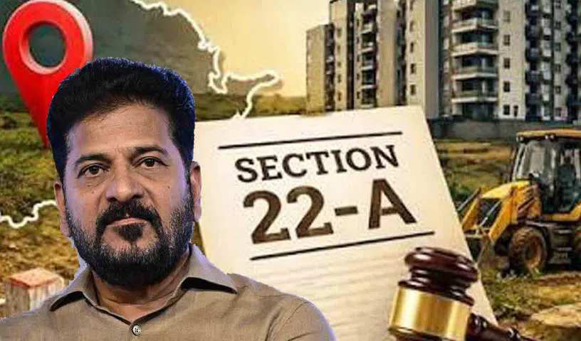 The issue of 22A lands is hot in Telangana politics