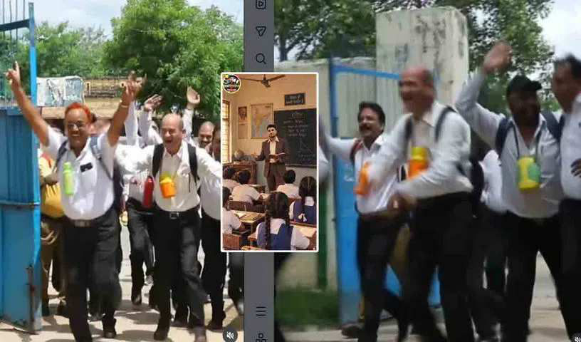 A 50-year-old man in a school uniform… a soulful amalgamation of old memories