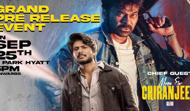 Sandeep Kishan's 'Sigma' pre-release event.. Megastar Chiranjeevi is the chief guest